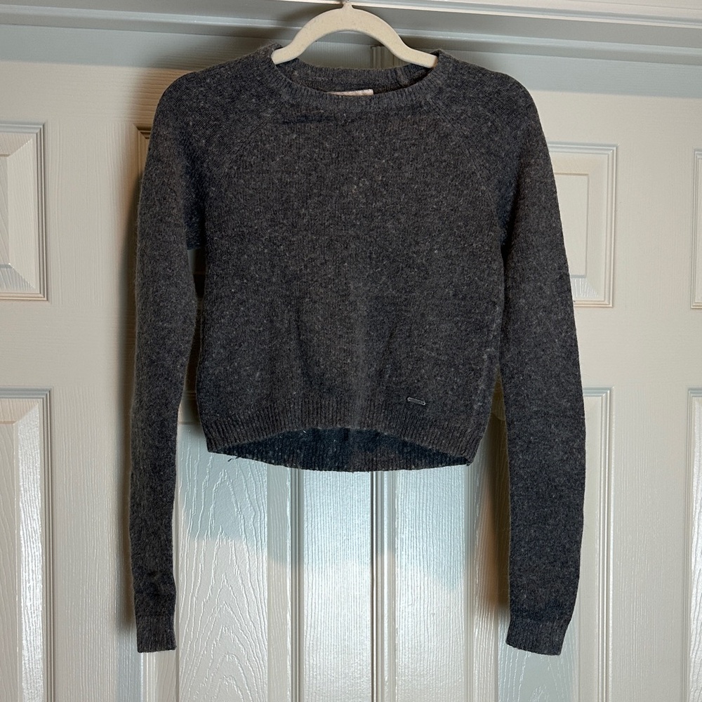 Abercrombie & Fitch Charcoal Crew Neck Sweater